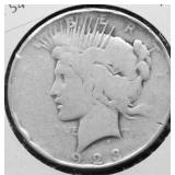 1923 PEACE DOLLAR AG