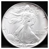 1987 SILVER EAGLE GEM