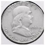 1948 FRANKLIN HALF DOLLAR  XF