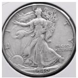 1940 WALKING HALF DOLLAR XF