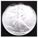 1986 GEM BU SILVER EAGLE