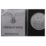 1934 NAZI GERMANY SILVER 5 MARKS XF POSTDAM CHURCH