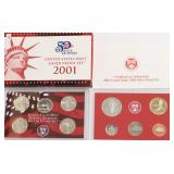 2001 SILVER PROOF SET