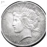 1935 PEACE DOLLAR AU