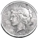 1922 PEACE DOLLAR VF