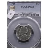 1938 PCGS PF64 JEFFEFRSON NICKEL