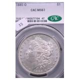 1885 O CAC MS61 MORGAN DOLLAR