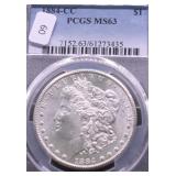 1884 CC PCGS MS63 MORGAN DOLLAR