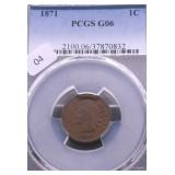 1871 PCGS G 6 INDIAN HEAD CENT