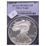 2003 W PCGS PF70DC SILVER EAGLE