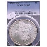 1883 CC PCGS MS62 MORGAN DOLLAR