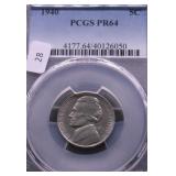 1940 PCGS PF64 JEFFERSON NICKEL