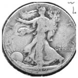1919 S WALKING HALF DOLLAR VG