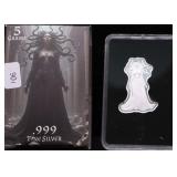 5 GRAMS .999 SILVER ART BAR