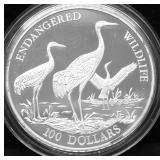1993 COOK ISLANDS SILVER 100 DOLLARS PROOF 5 OZ