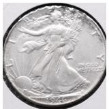 1946 WALKING HALF DOLLAR AU
