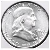 1956 GEM BU FRANKLIN HALF DOLLAR