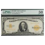 1922 PMG AU50 10 $ GOLD CERTIFICATE