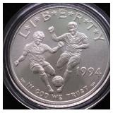 1994 WORLD CUP SILVER DOLLAR GEM
