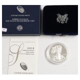 2015 PROOF SILVER EAGLE W BOX PAPERS