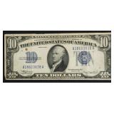 10 DOLLAR SILVER CERTIFICATE VF RUST