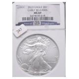2010 NGC MS69 SILVER EAGLE