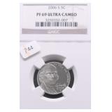 2006 S NGC PF69UC JEFFEROSN NICKEL