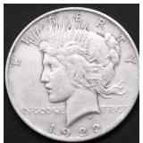 1922 PEACE DOLLAR VF
