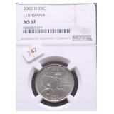 2002 D NGC MS67 JEFFERSON NICKLE