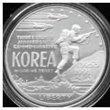 PROOF KOREAN WAR SILVER DOLLAR
