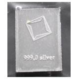 1 GRAM .999 SILVER BAR