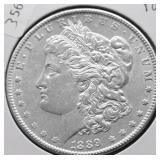 1889 MORGAN DOLLAR AU