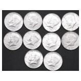 10 40 % SILVER HALF DOLLARS