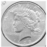 1923 CHOICE BU PEACE DOLLAR