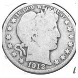 1912 BARBER HALF DOLLAR G