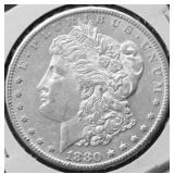1880 S MORGAN DOLLAR AU
