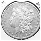 1887 S MORGAN DOLLAR XF