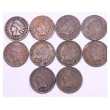 10 INDIAN HEAD CENTS