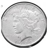 1922 PEACE DOLLAR VF