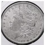 1884 O MORGAN DOLLAR AU