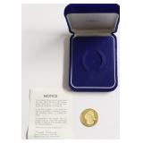 1975 PANAMA PROOF 100$ GOLD BALBOA W BOX PAPERS