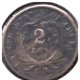 1864 TWO CENT PIECE VF DETAILS
