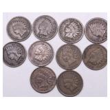 10 INDIAN HEAD CENTS