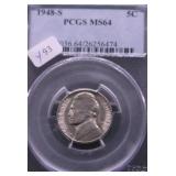 1948 S PCGS MS64 JEFFERSON NICKEL