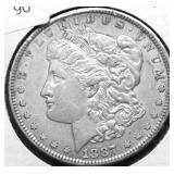 1887 MORGAN DOLLAR XF