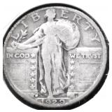 1929 D STANDING QUARTER VF