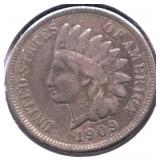1909 INDIAN HEAD CENT VF
