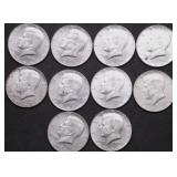 10 40 % SILVER HALF DOLLARS