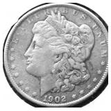 1902 MORGAN DOLLAR VF