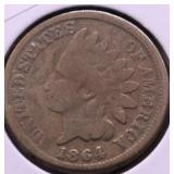 1864 INDIAN HEAD CENT G CN